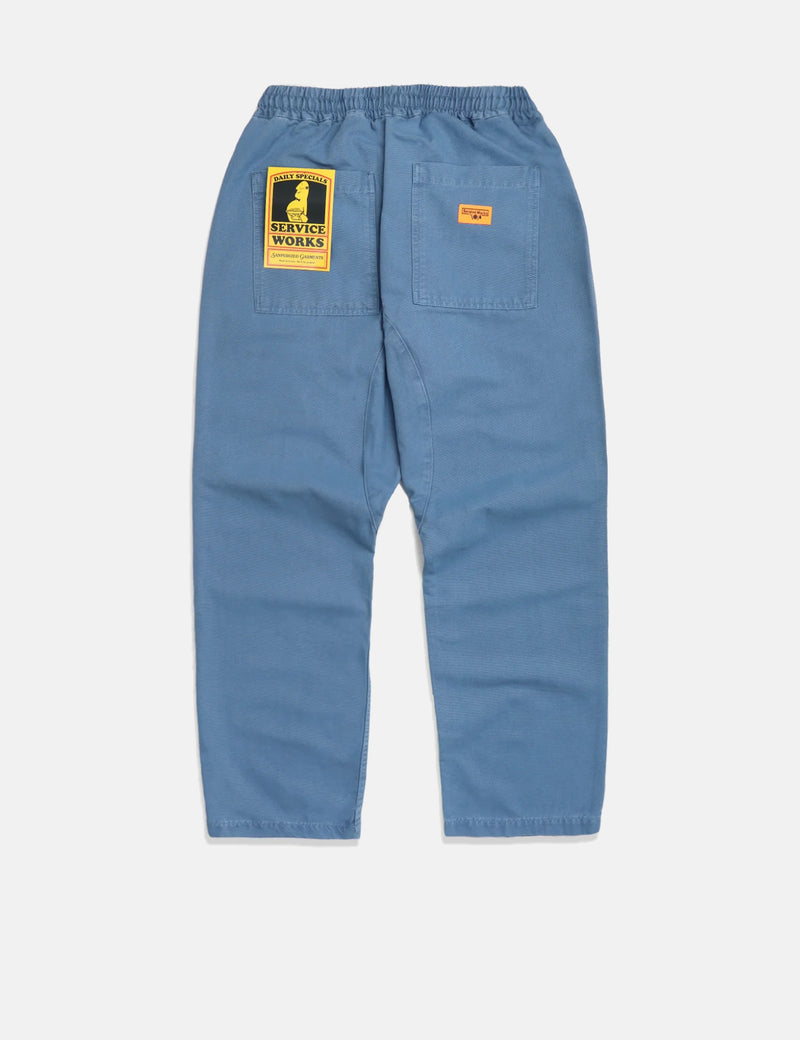 Service Works Classic Canvas Chef Pant - Work Blue