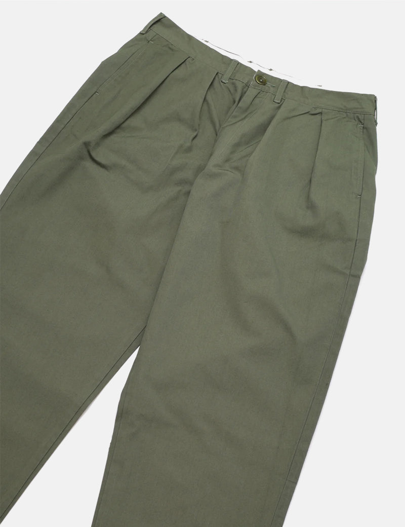 Service Works Twill Part Timer Pant - Olive Green