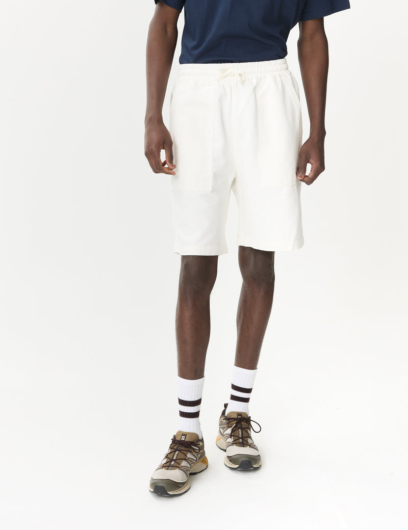 Service Works Canvas Chef Shorts - Off White