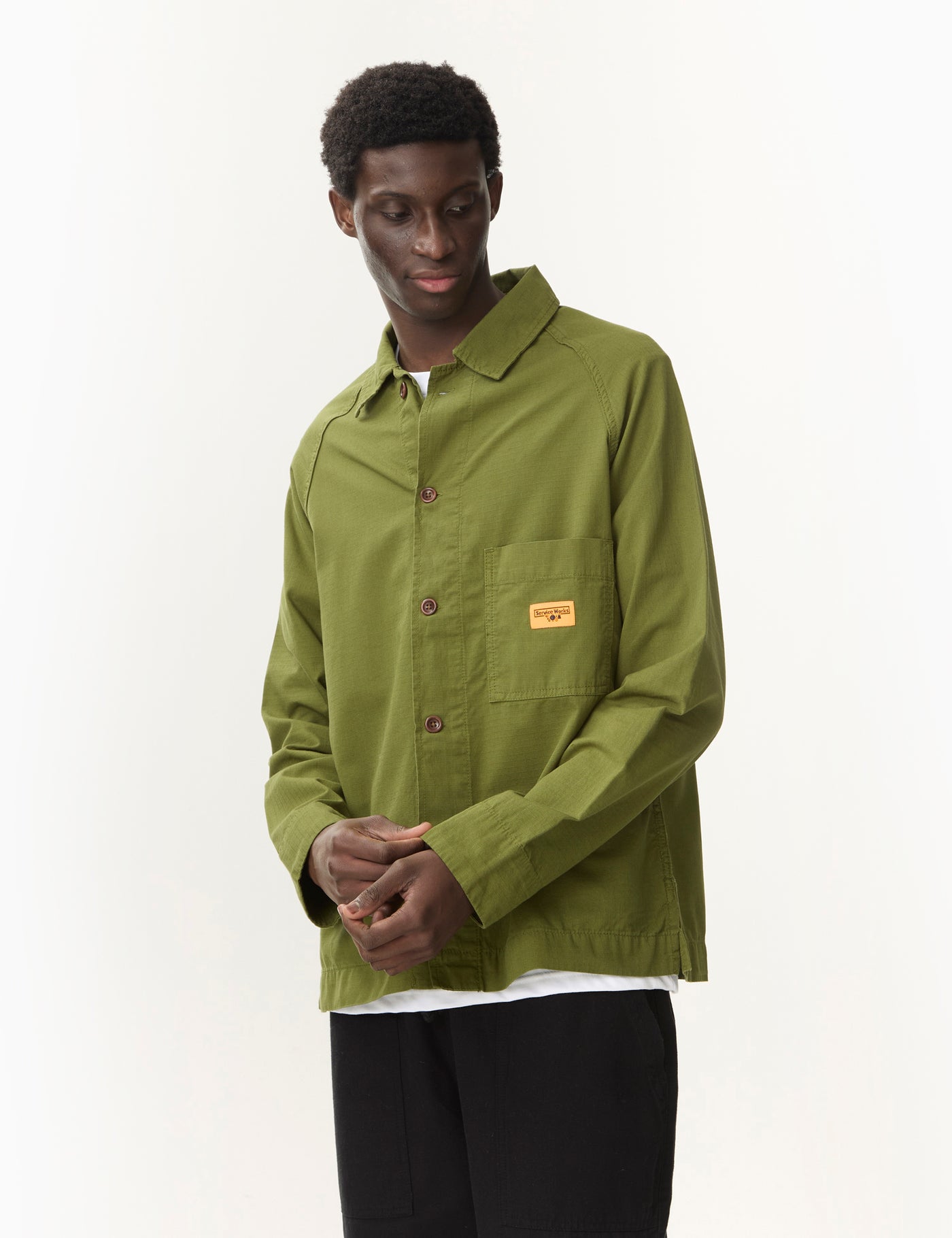 Service Works Ripstop FOH Jacket - Pesto Green | Urban