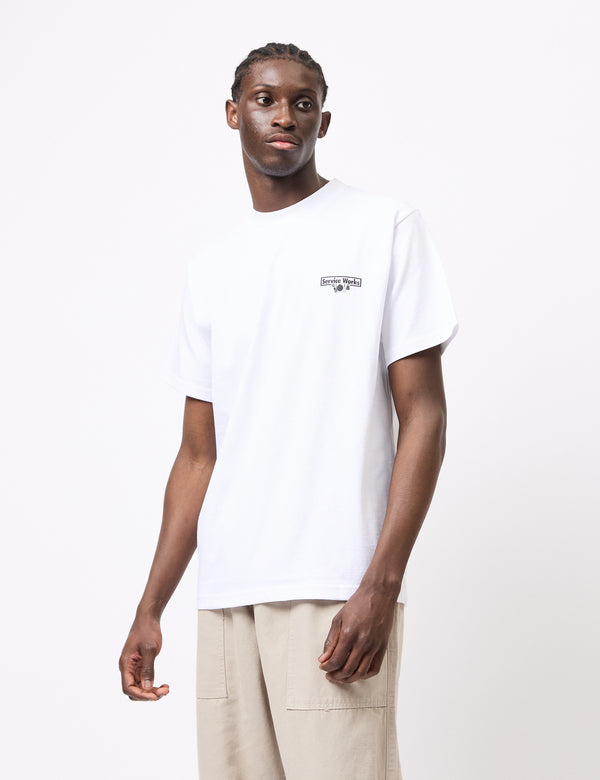 Service Works Wine Spill T-Shirt - White