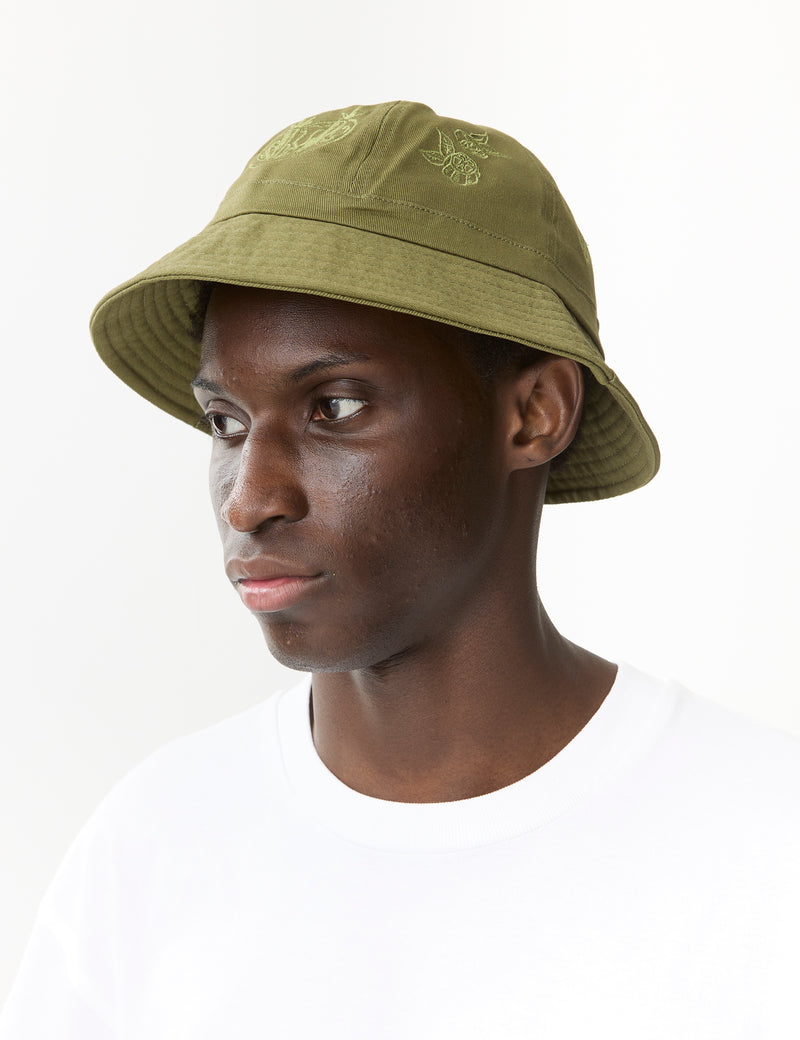 Service Works Mardi Bucket Hat - Olive Green