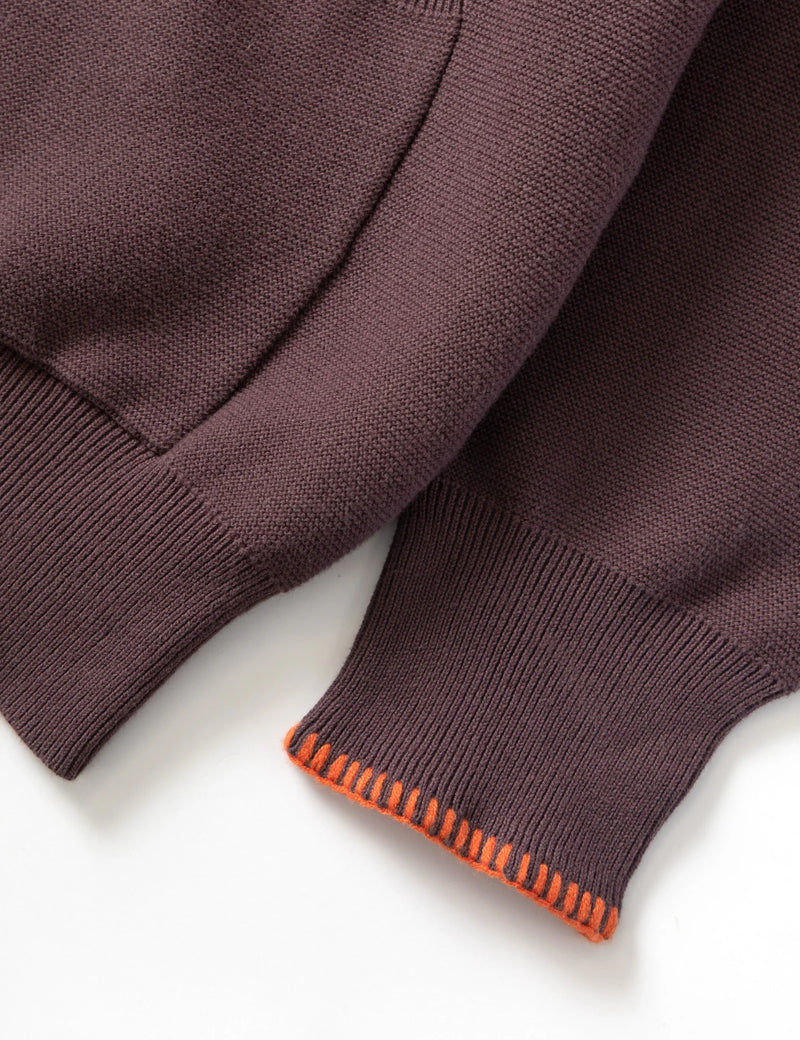 Service Works Blanket Stitch Cardigan - Brown