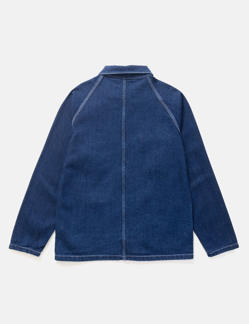 Service Works Denim Coverall Jacket 2.0 - One Wash Indigo Blue