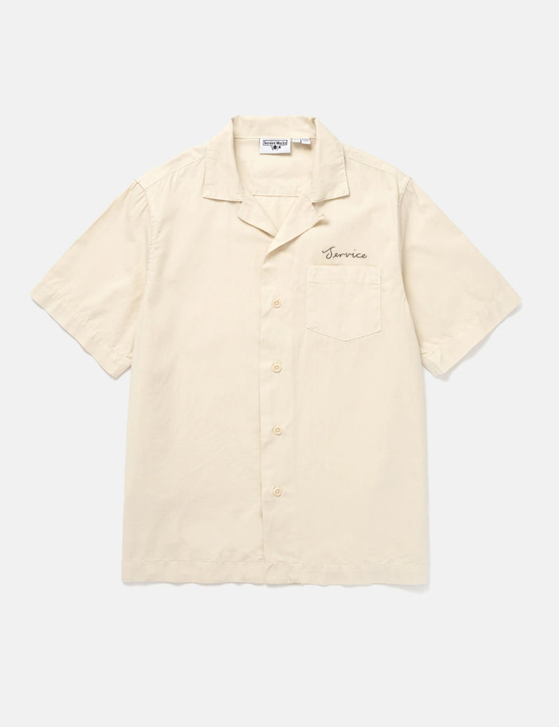Service Works Script Resort Shirt - White Oak
