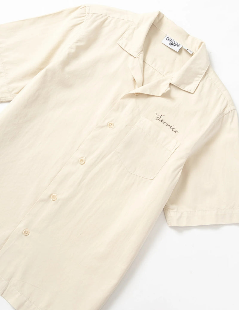 Service Works Script Resort Shirt - White Oak