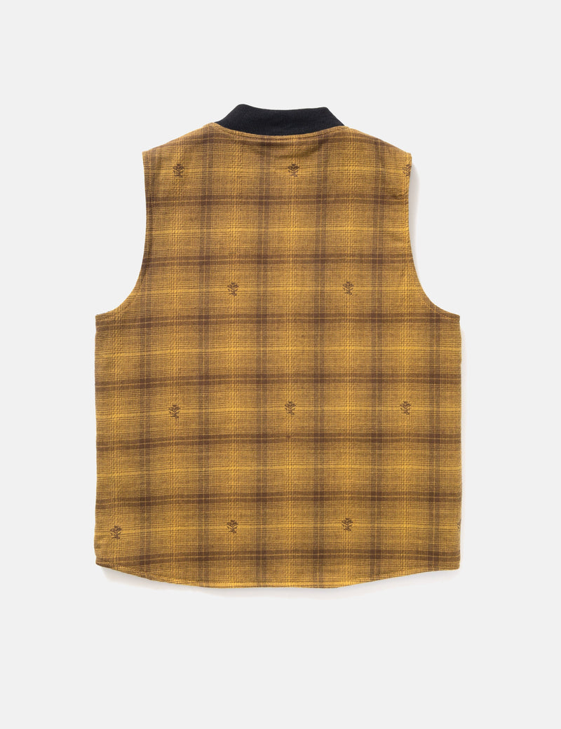 Service Works Thistle Plaid Work Vest - Ochre