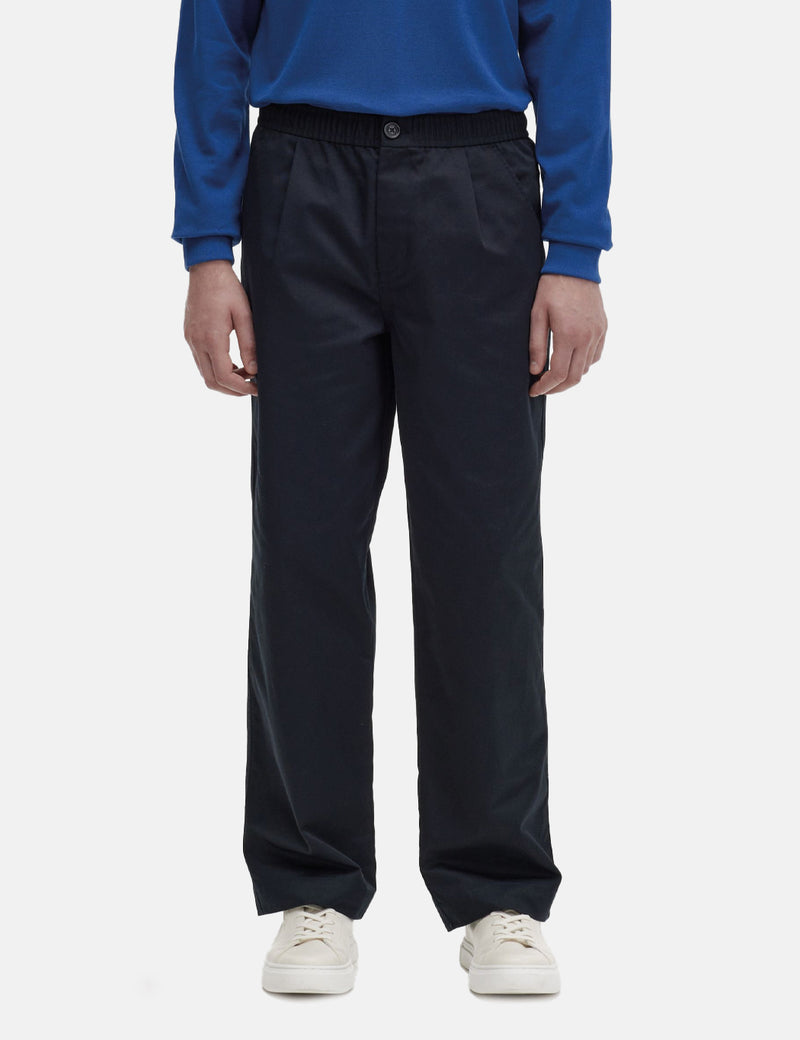 Fred Perry Draw String Trousers (Wide Leg) - Navy Blue