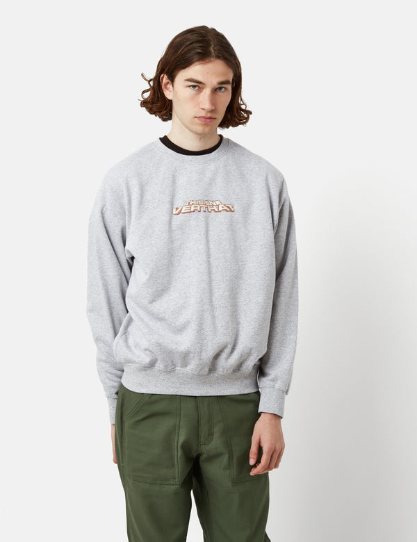 Thisisneverthat Title Logo Sweatshirt - Heather Grey