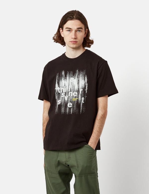 Thisisneverthat Brush Painted T-Shirt - Black