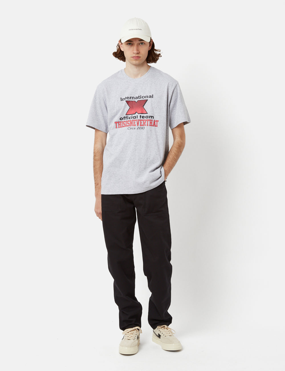【THISISNEVERTHAT】Motorcycle Tee Heather Grey thisisneverthat T-Logo Tee | Heather Grey