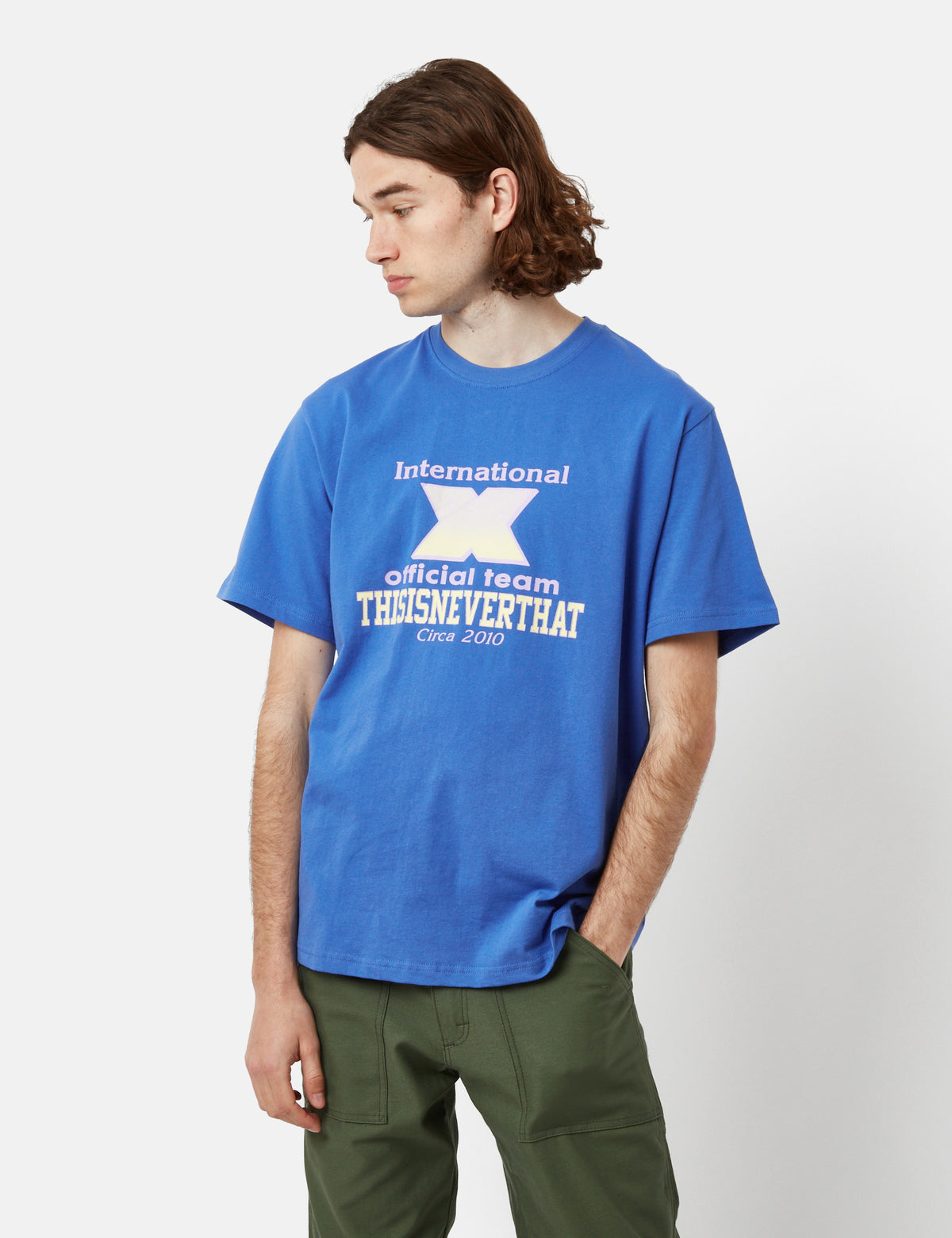 ★thisisneverthat★ Boing Tee Blue TN251TTSST06BLU thisisneverthat Striped Tee Blue | Maplestore