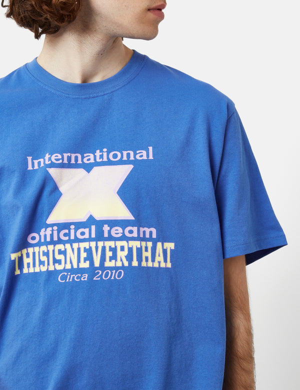 Thisisneverthat X-INTL. T-Shirt - Ultramarine Blue