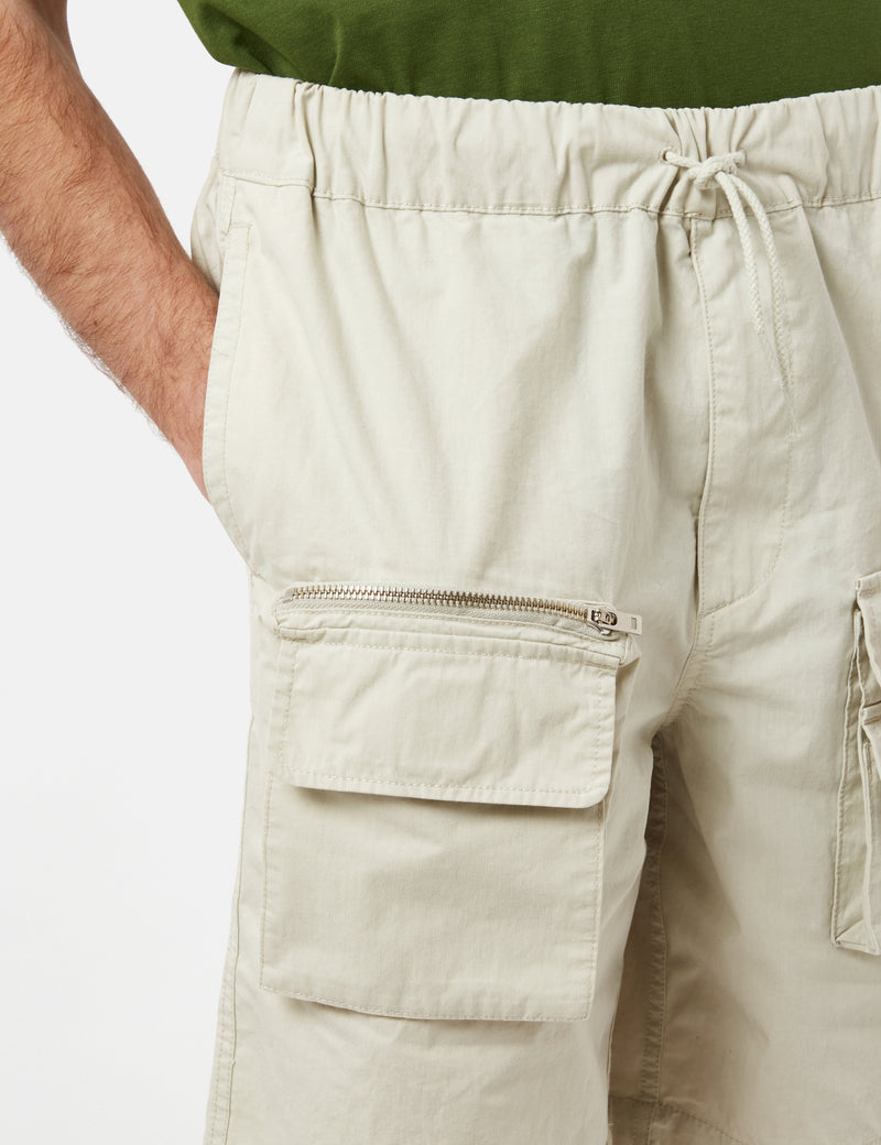 Thisisneverthat L-Logo Flight Shorts - Ivory White