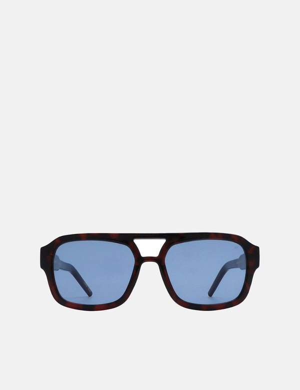A. Kjaerbede Kaya Sunglasses - Demi Tortoise/Blue Lens