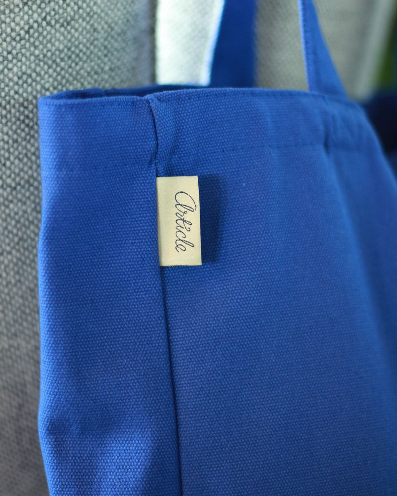 Article Organic Heavy Canvas Tote Bag - Bugatti Blue