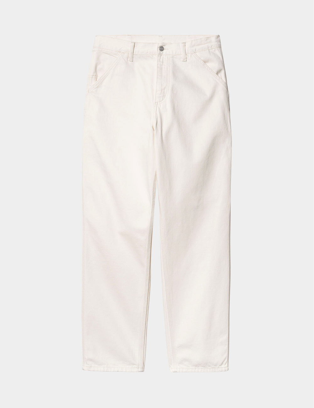 Carhartt-WIP Single Knee Pant (Denim) - White | Urban Excess