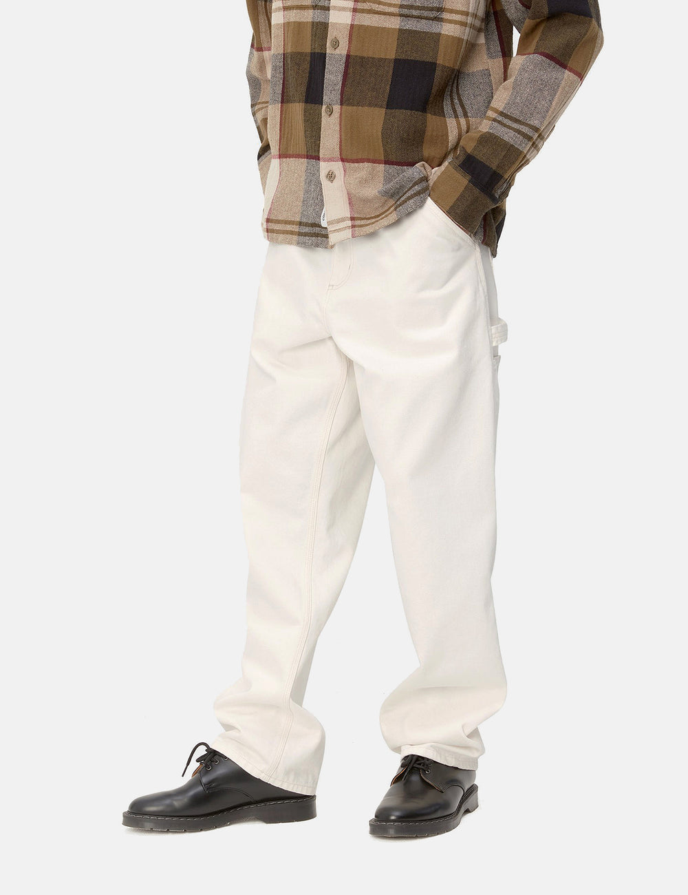 Carhartt-WIP Single Knee Pant (Denim) - White | Urban Excess