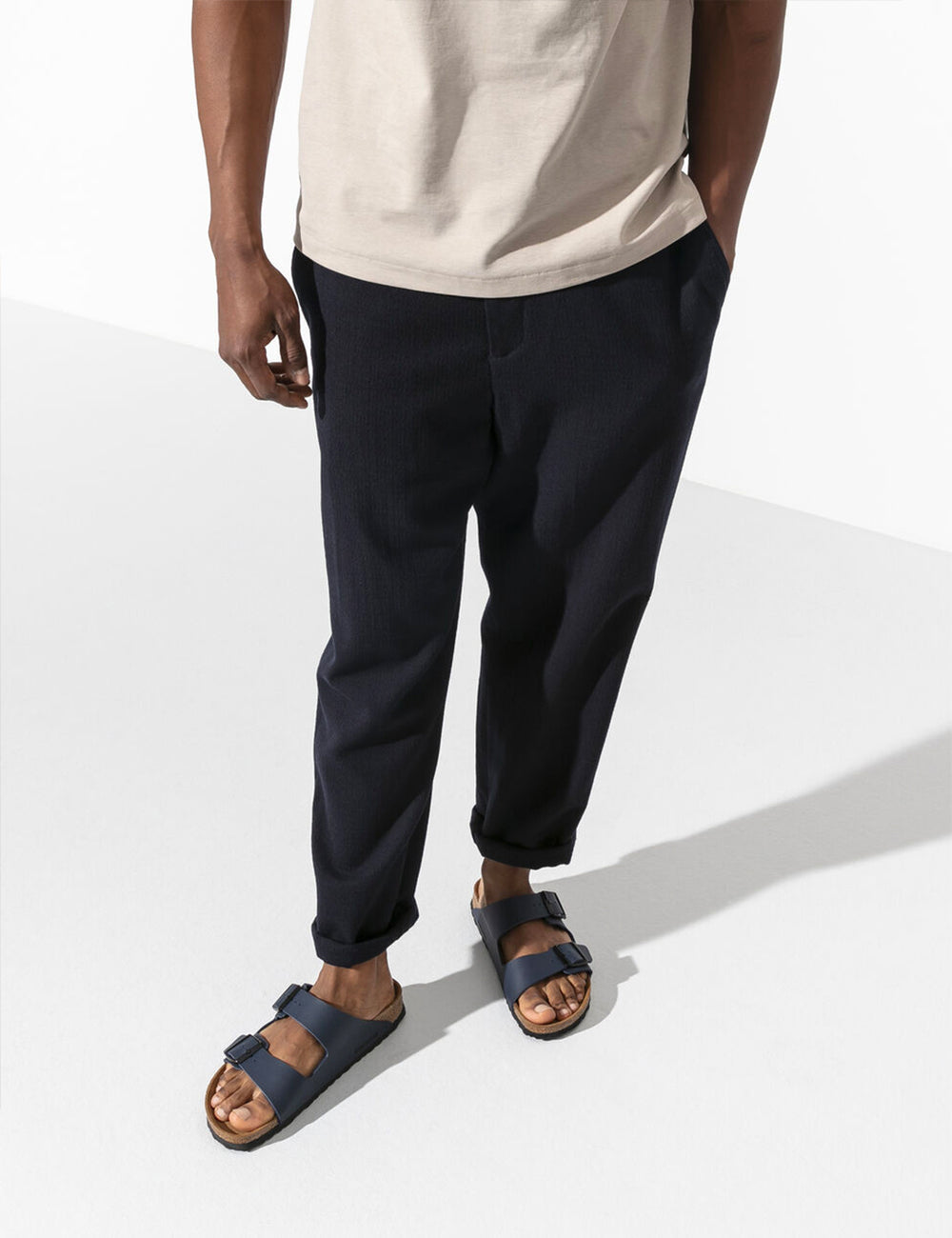 birkenstock arizona birko flor sandals in blue