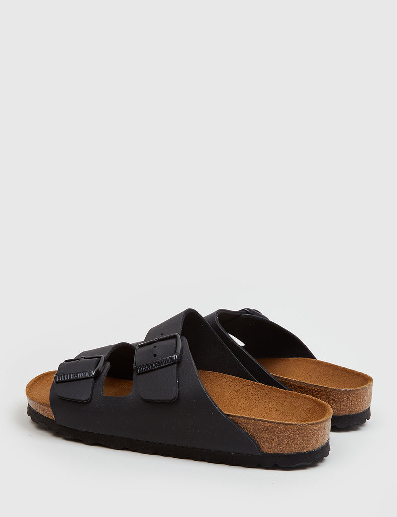 Womens Birkenstock Arizona Leather Sandals (Narrow) - Black