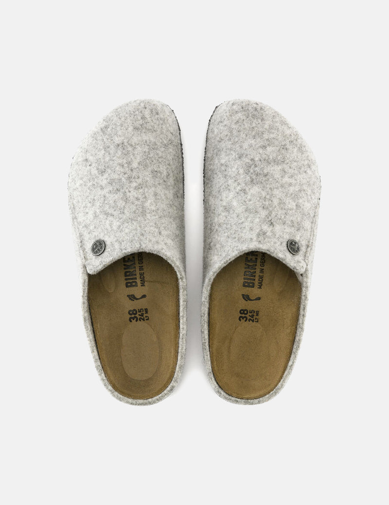 Womens Birkenstock Zermatt Slipper (Narrow) - Light Grey