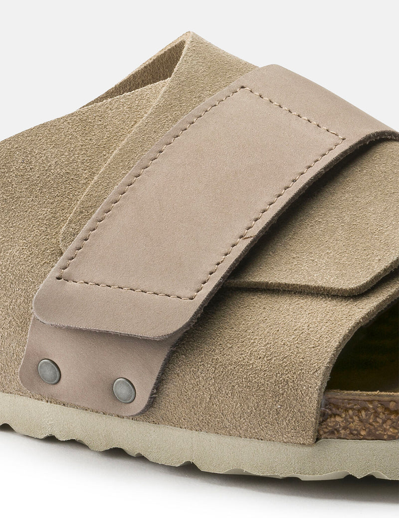 Birkenstock Kyoto Nubuck/Suede Leather (Narrow Footbed) - Taupe