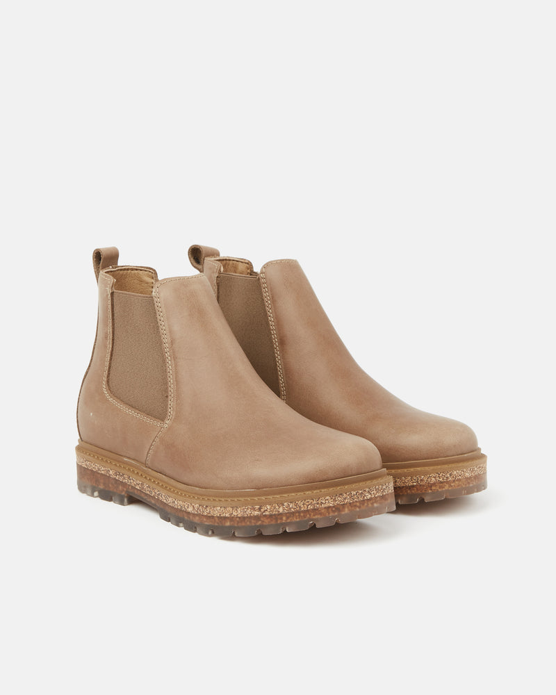 Birkenstock Stalon Boots (Waxy Leather Nubuck) - Sandcastle