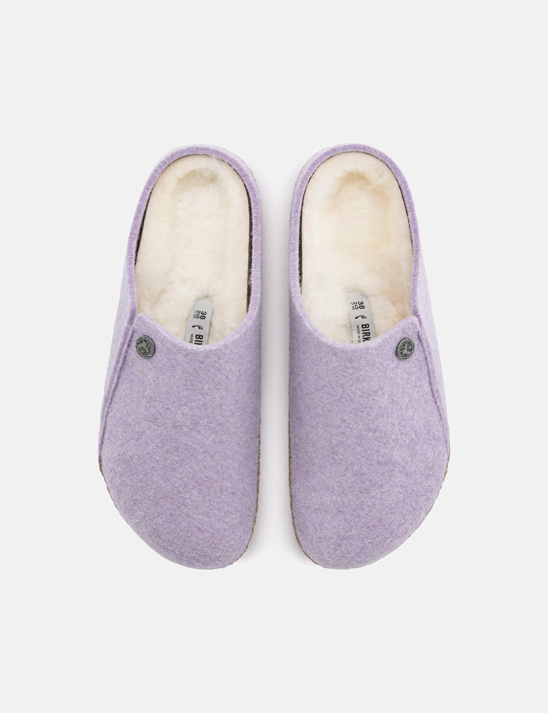 Birkenstock Womens Zermatt Shearling Slippers (Narrow) - Purple Fog