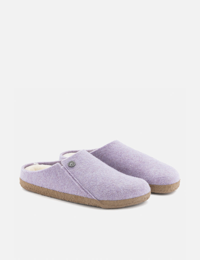 Birkenstock Womens Zermatt Shearling Slippers (Narrow) - Purple Fog