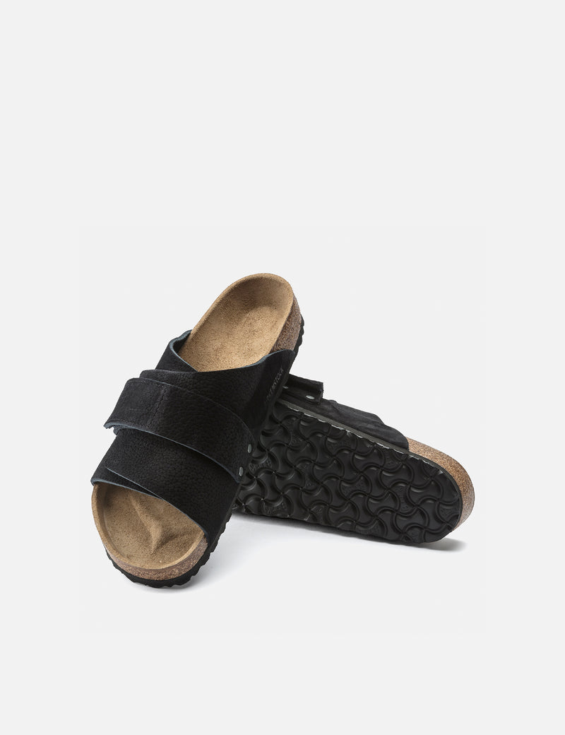 Birkenstock Kyoto Padded Sandal (Leather) - Black