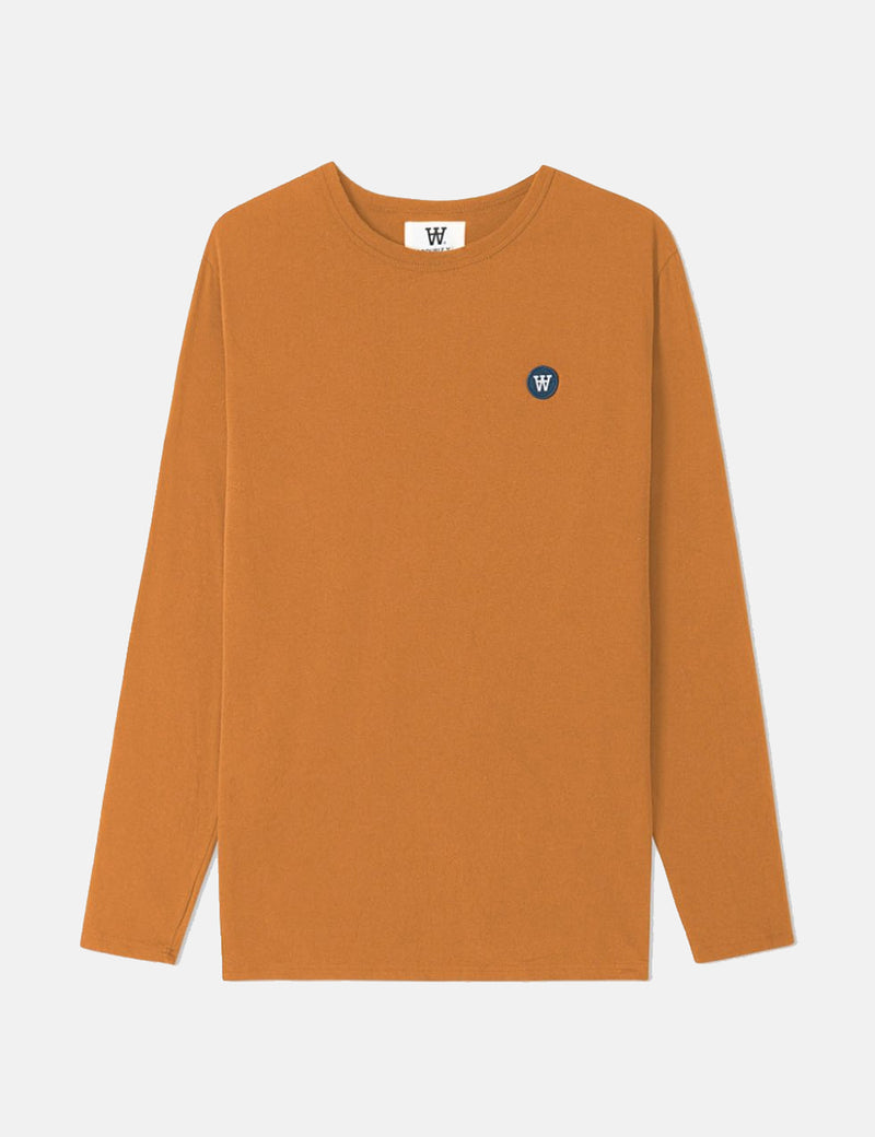 Wood Wood Mel Long Sleeve T-Shirt - Dark Orange