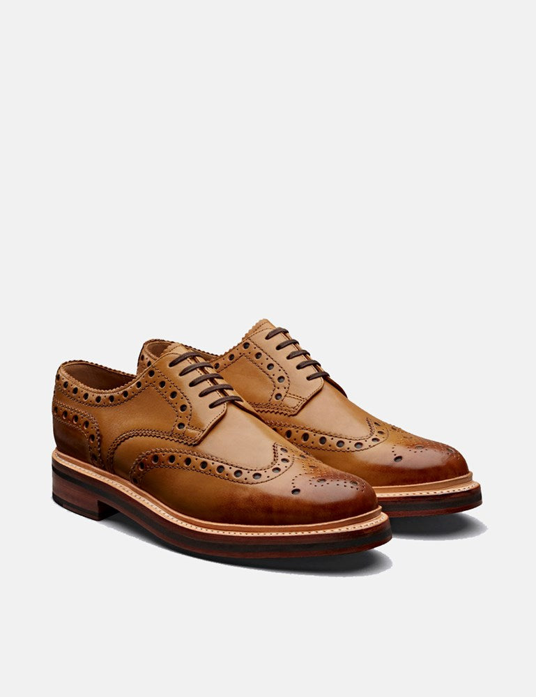 Grenson Archie Shoes (Calf Leather) - Tan