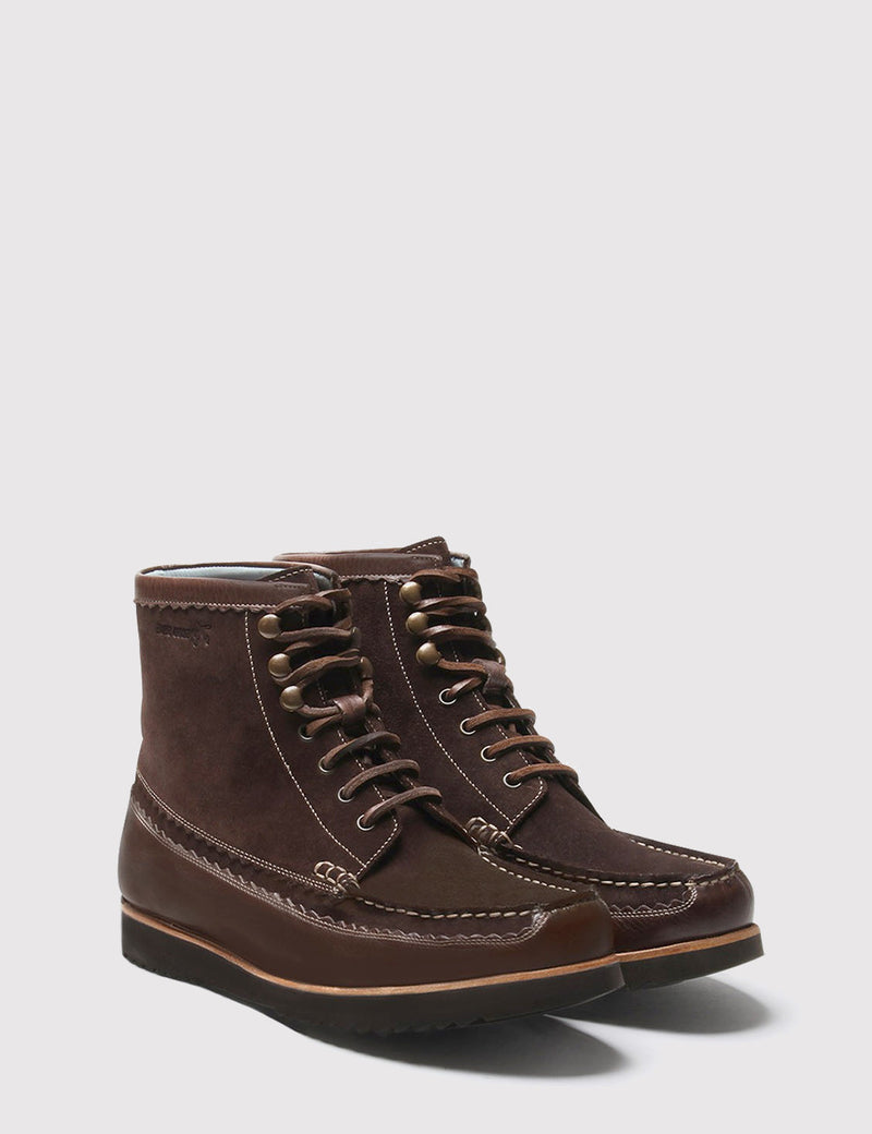 Grenson Hobson Moccasin Boot - Brown