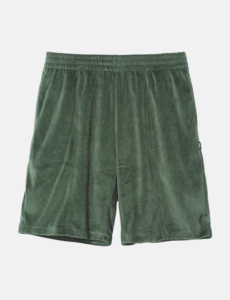 Stussy Velour Shorts - Green