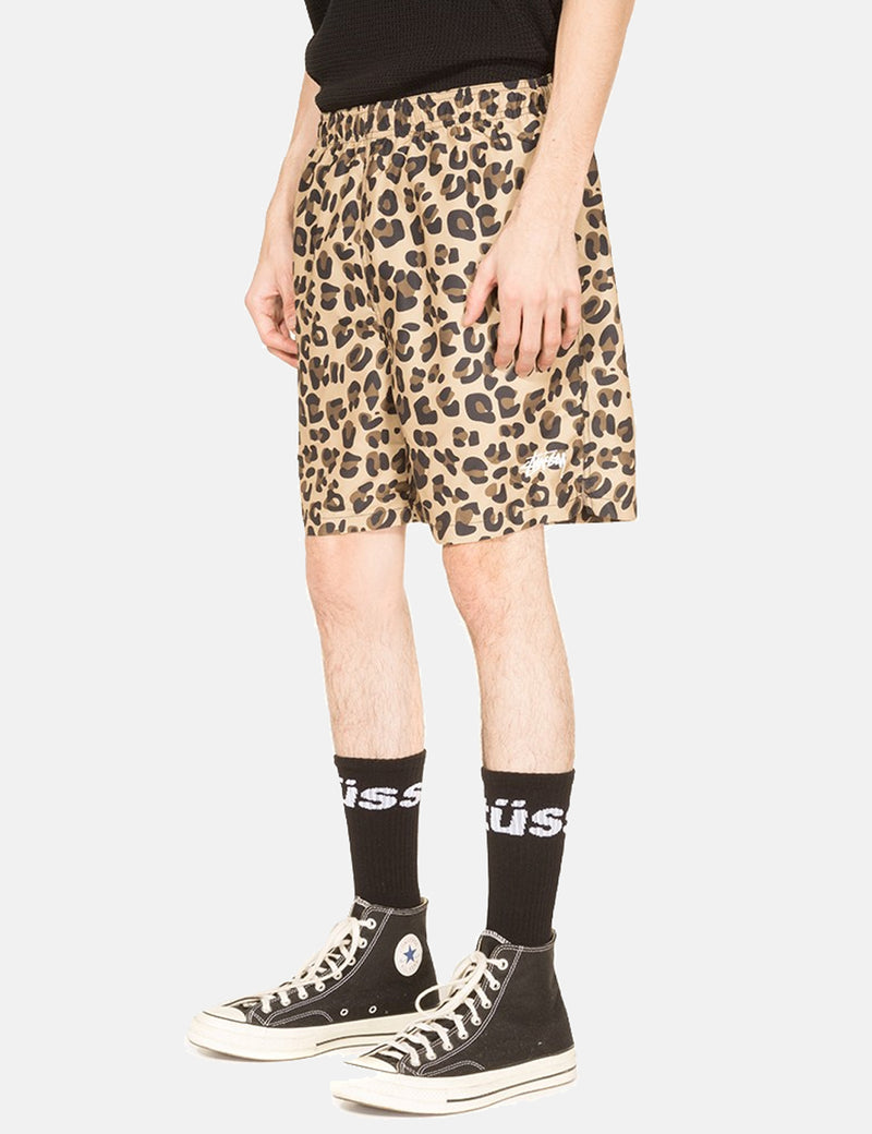 stussy leopard shorts