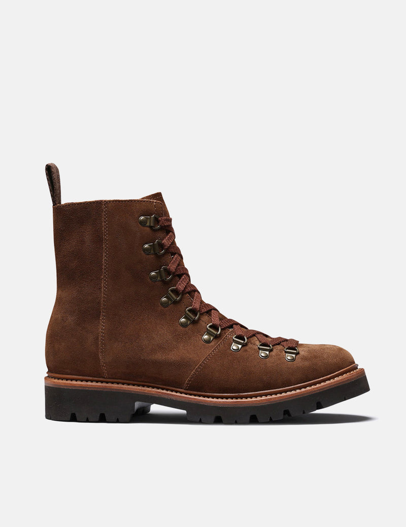 Grenson Brady Hiker Boot (Suede) - Cigar