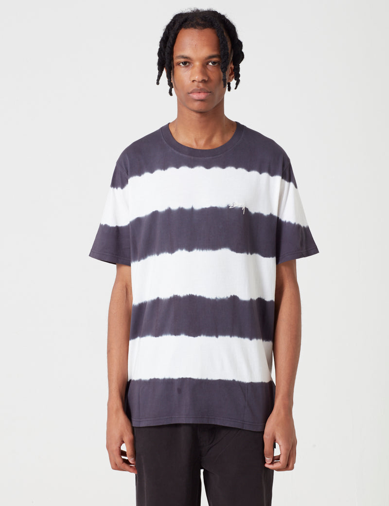 Stussy Ziggy Stripe Short Sleeve T-Shirt - Black