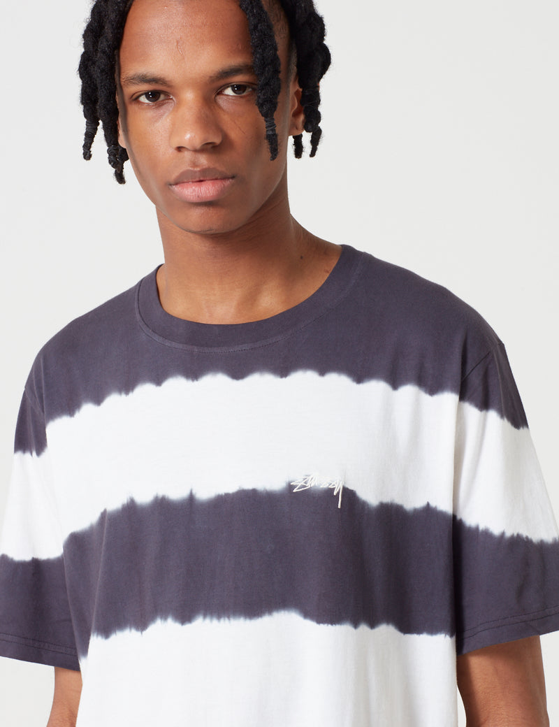 Stussy Ziggy Stripe Short Sleeve T-Shirt - Black