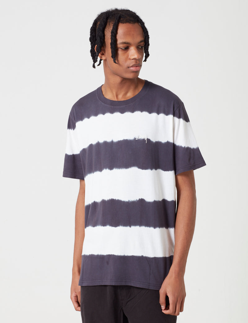 Stussy Ziggy Stripe Short Sleeve T-Shirt - Black