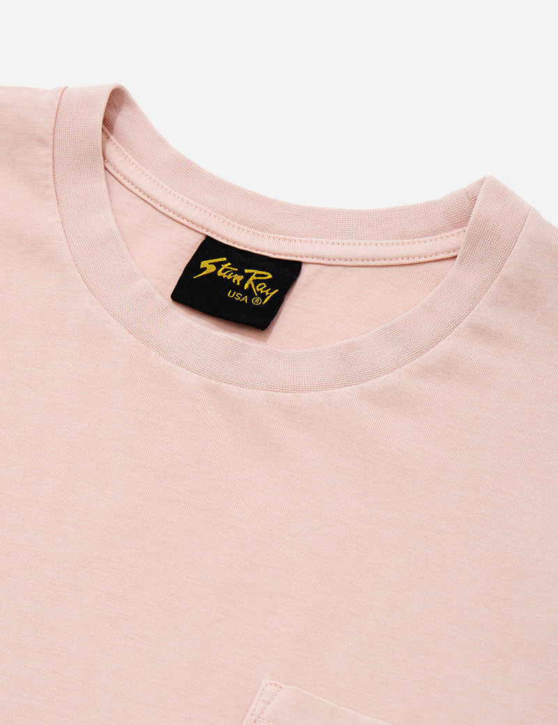 Stan Ray Pocket T-Shirt - Pink Grey Daze