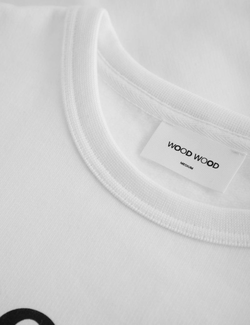Wood Wood Hugh Sweatshirt - Bright White
