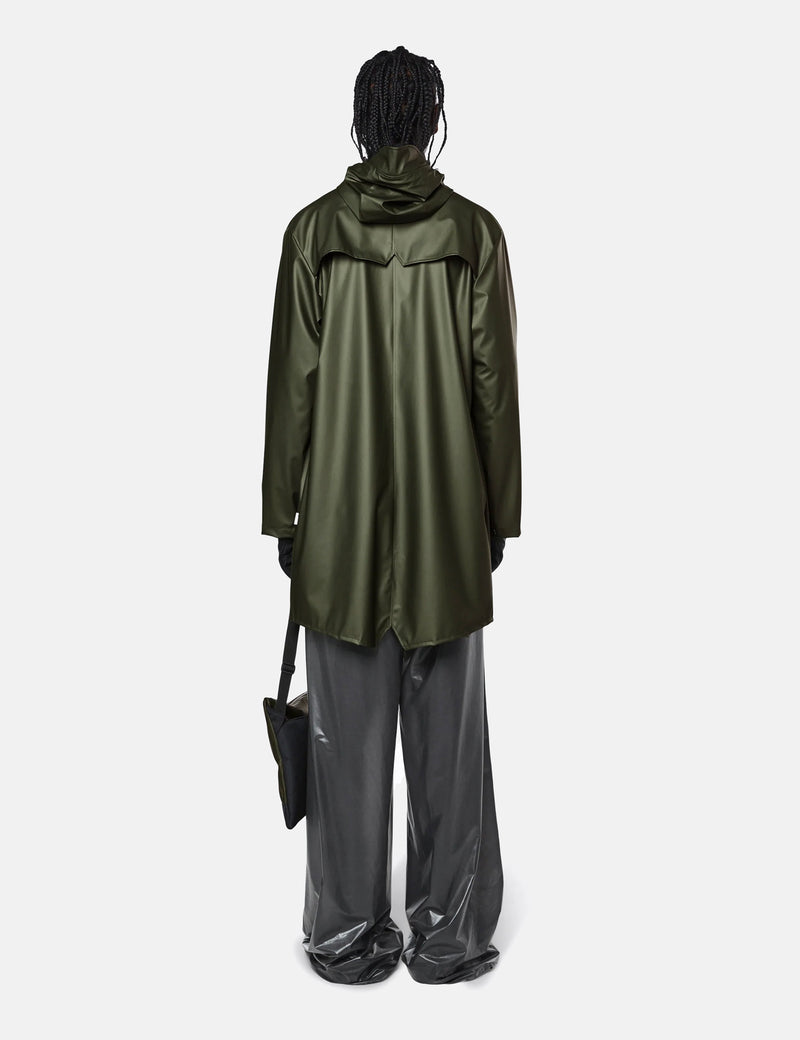 Rains Long Jacket - Evergreen