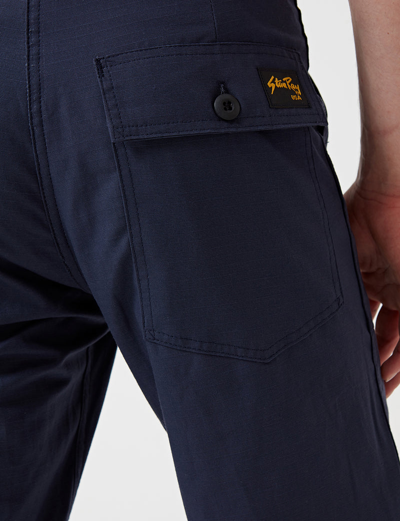 Stan Ray 4 Pocket Fatigue Pant (Loose Taper) - Navy Rip Stop