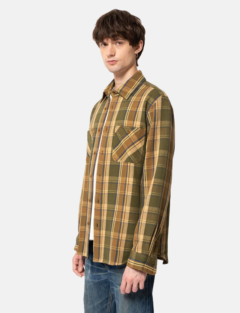 Nudie Sven Shirt - Sturdy Plaid Multi