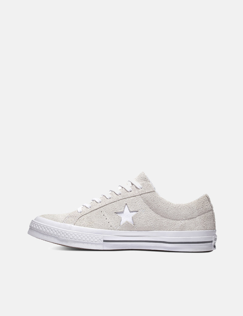 Converse One Star Ox Low Suede (161577C) - White/White/White