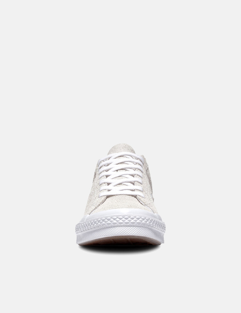 Converse One Star Ox Low Suede (161577C) - White/White/White