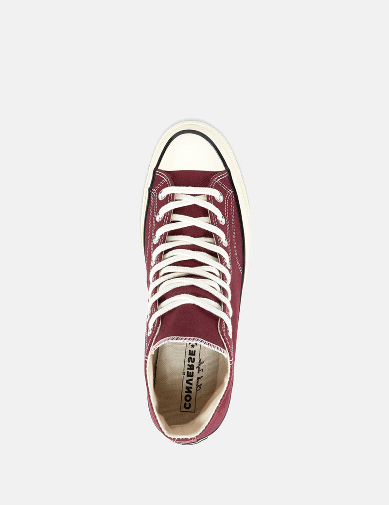 Converse 70's Chuck Hi 162051C (Canvas) - Dark Burgundy/Black/Egret