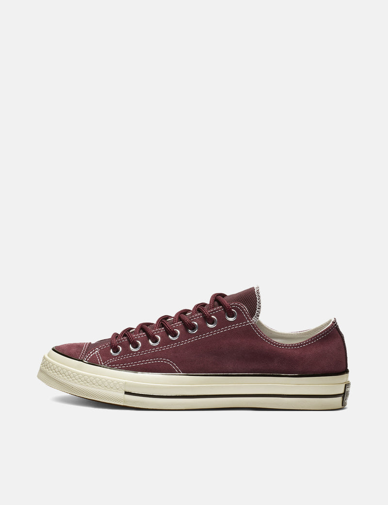 Converse 70's Chuck Taylor Low 162375C (Suede) - Dark Burgundy/Black/Egret