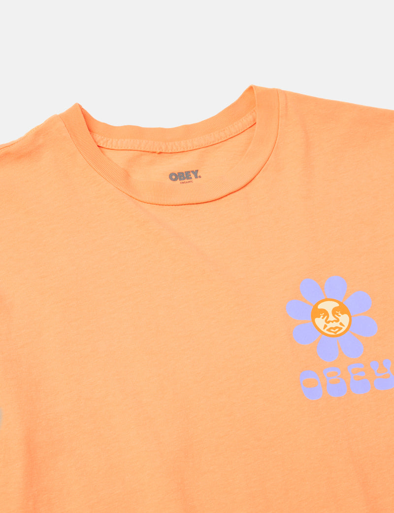 OBEY Petal T-Shirt (Organic) - Papaya Smoothie Orange