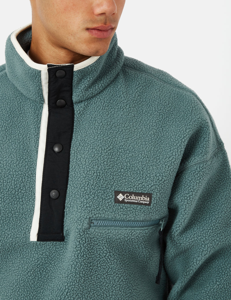 Columbia Helvetia Half Snap Fleece - Metal Grey/Chalk White